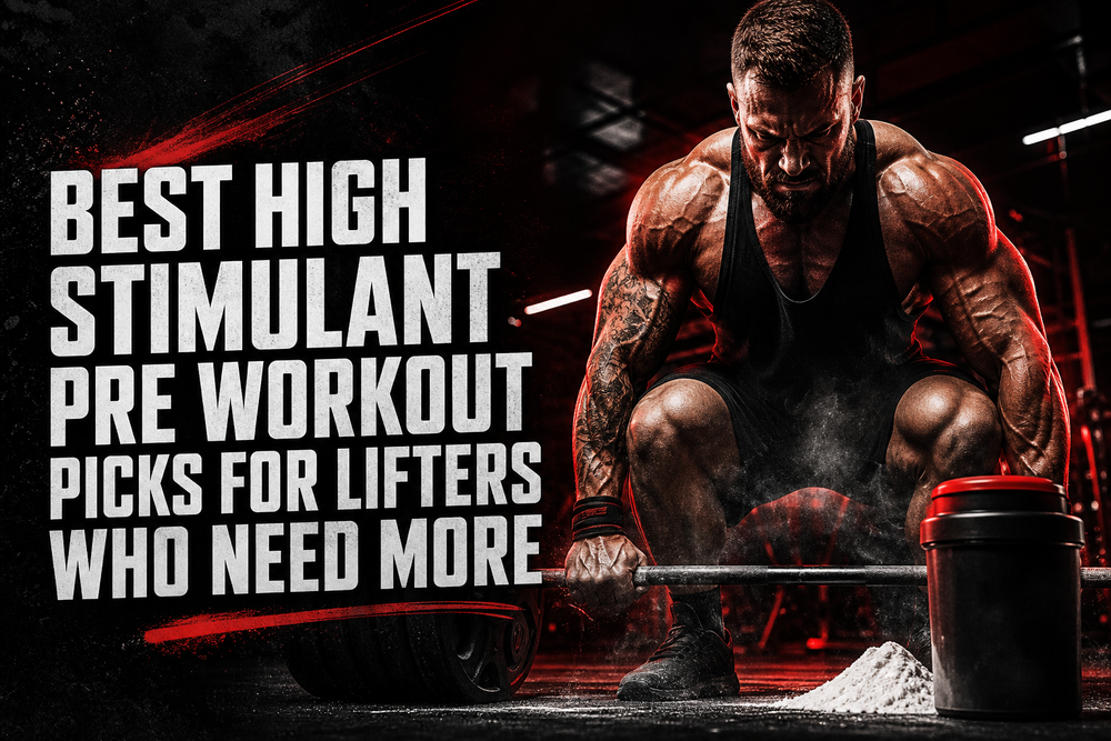 Hero image for Best High Stimulant Pre Workout Picks for Lifters Who Need More
