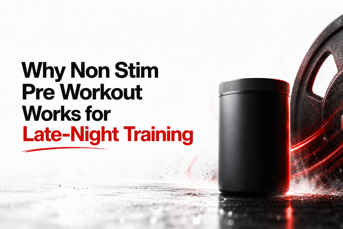 Hero image for Why Non Stim Pre Workout Works for Late-Night Training