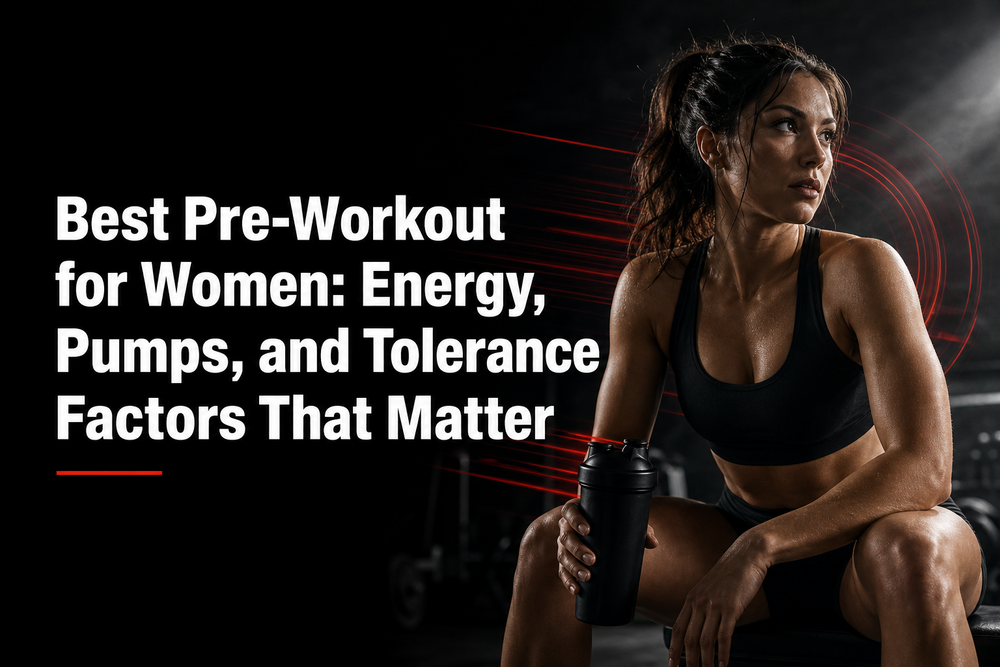 Hero image for Best Pre-Workout for Women: Energy, Pumps, and Tolerance Factors That Matter