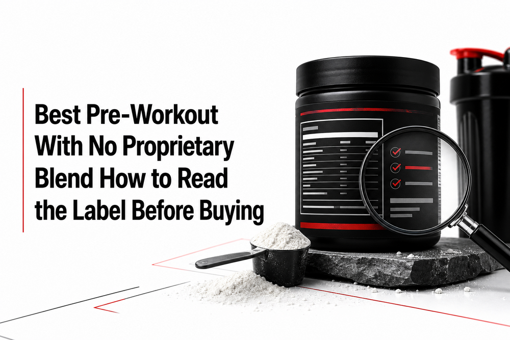 Hero image for Best Pre-Workout With No Proprietary Blend How to Read the Label Before Buying