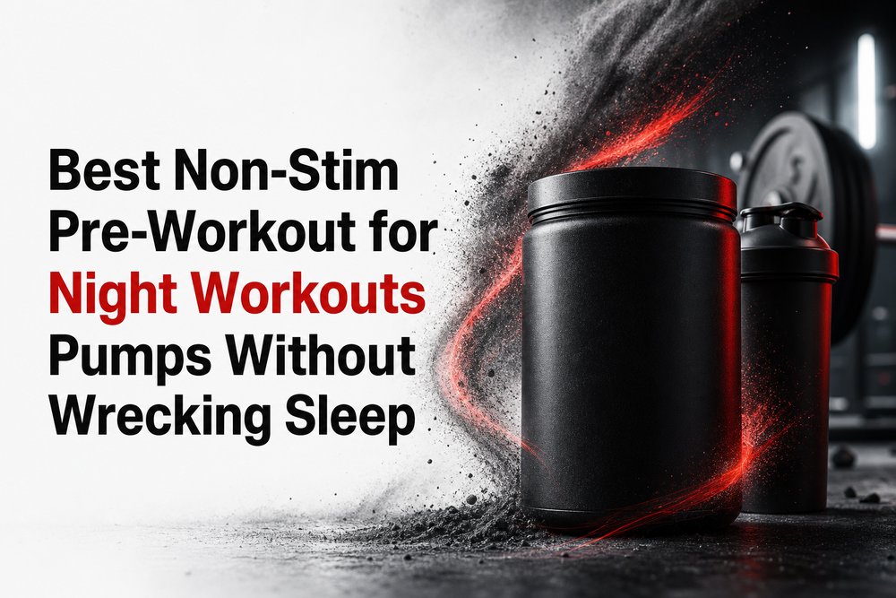 Hero image for Best Non-Stim Pre-Workout for Night Workouts Pumps Without Wrecking Sleep