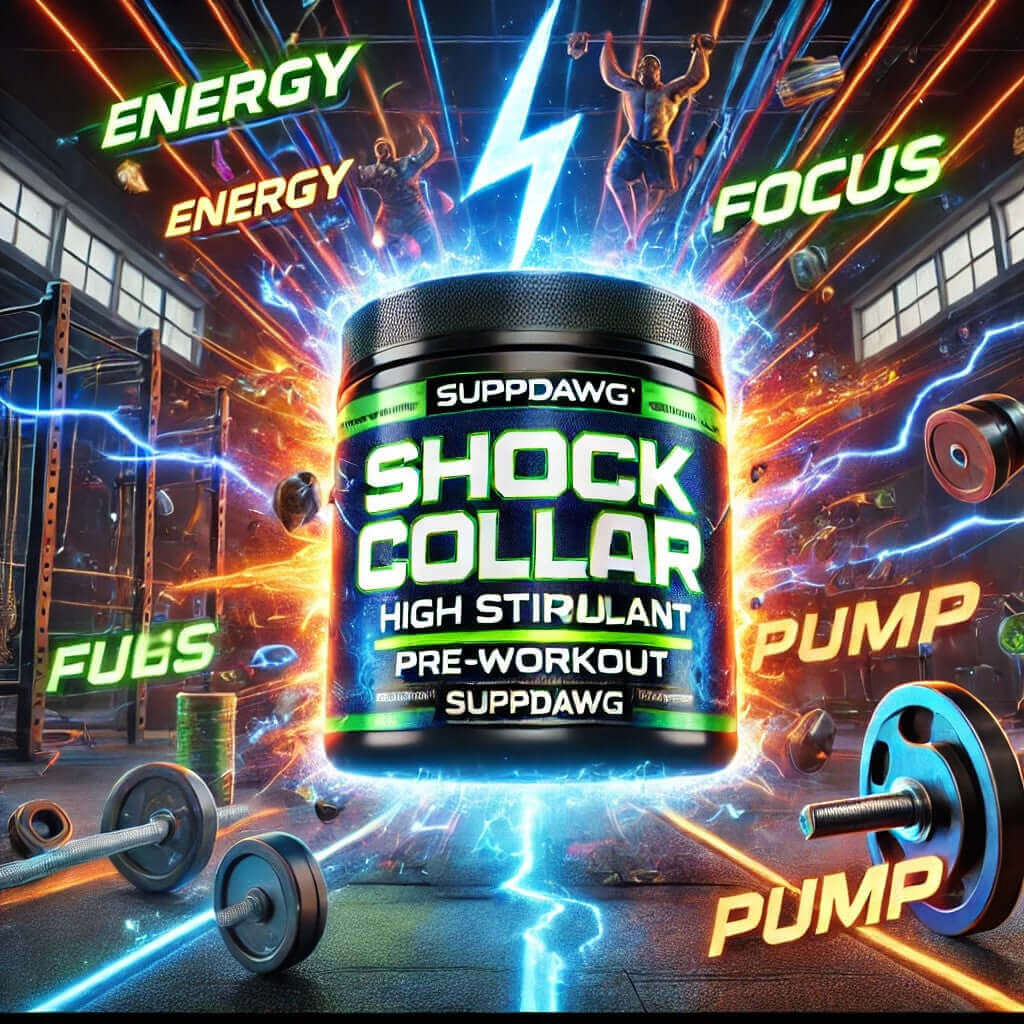 Shock Collar High-Stimulant Pre-Workout: The Ultimate Boost for Energy, Focus, and Pumps - SuppDawg
