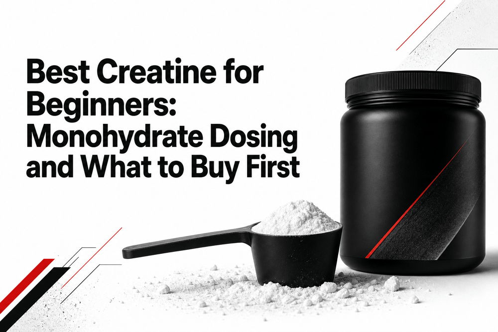 Hero image for Best Creatine for Beginners: Monohydrate Dosing and What to Buy First