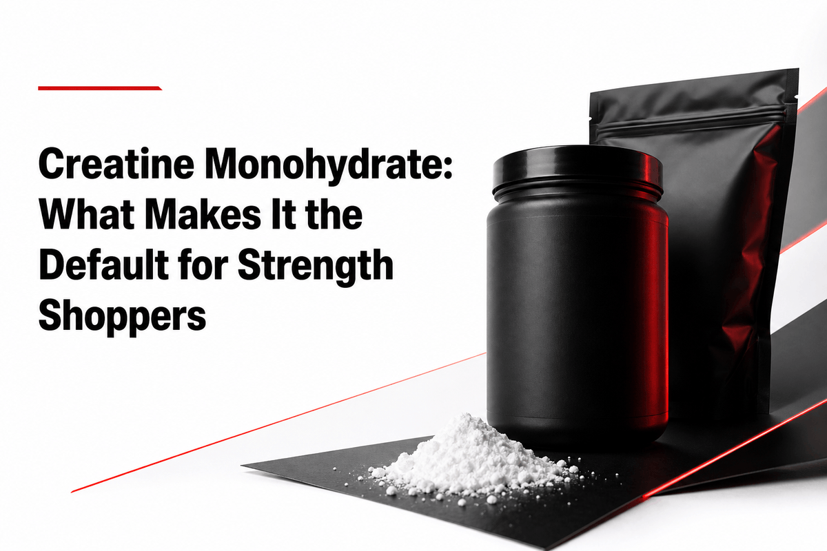 Hero image for Creatine Monohydrate: What Makes It the Default for Strength Shoppers