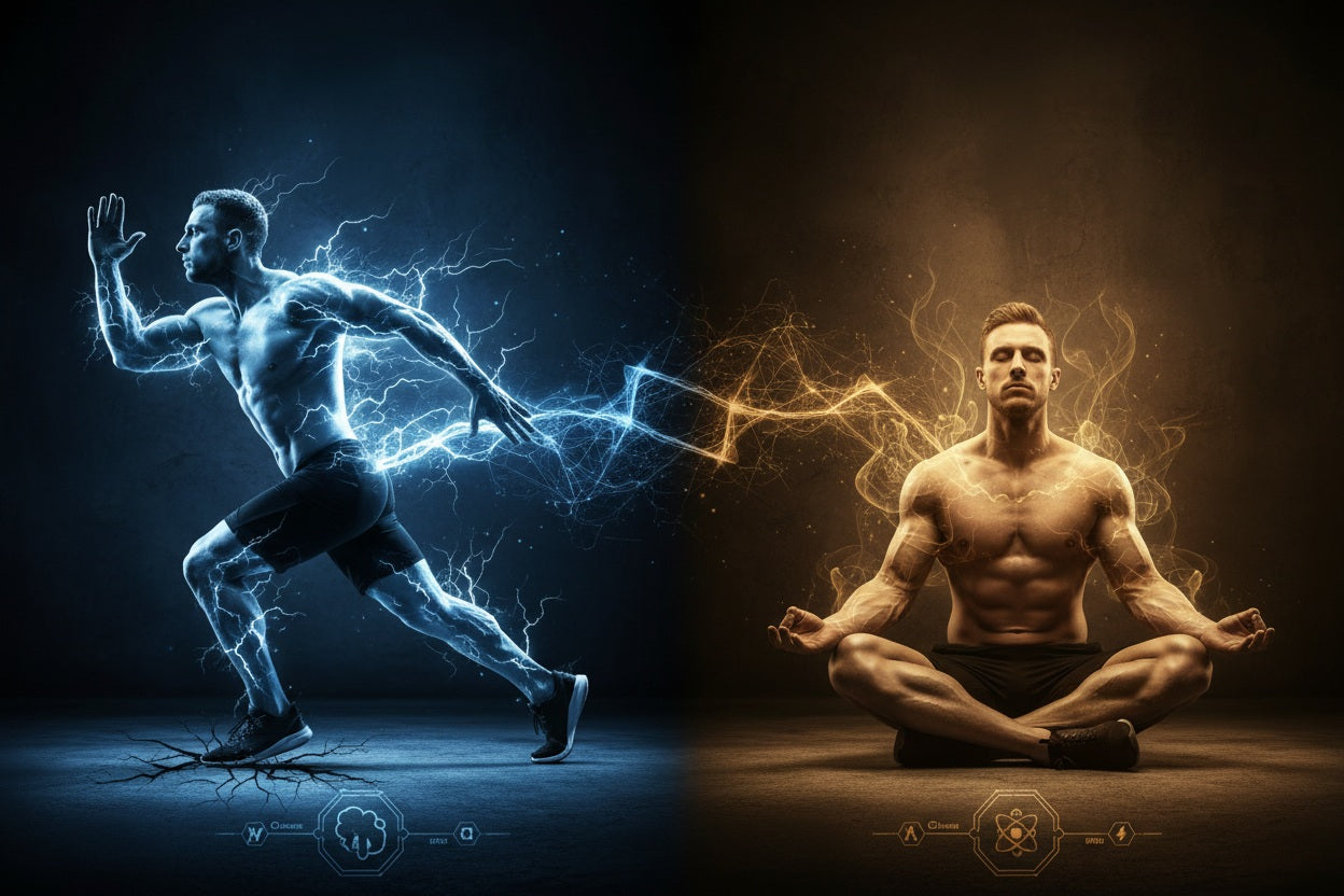 Supp Dawg performance and mental focus dual-energy infographic