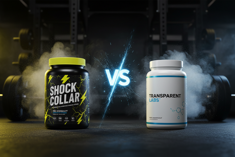 Feature image for Shock Collar vs Transparent Labs Pre-Workout