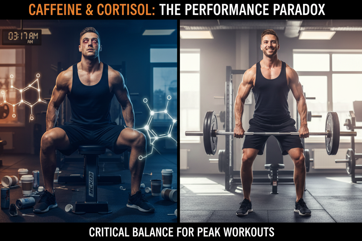 The Tired but Wired Trap: How Caffeine Half-Life and Cortisol are Killing Your Gains (and How to Fix It)