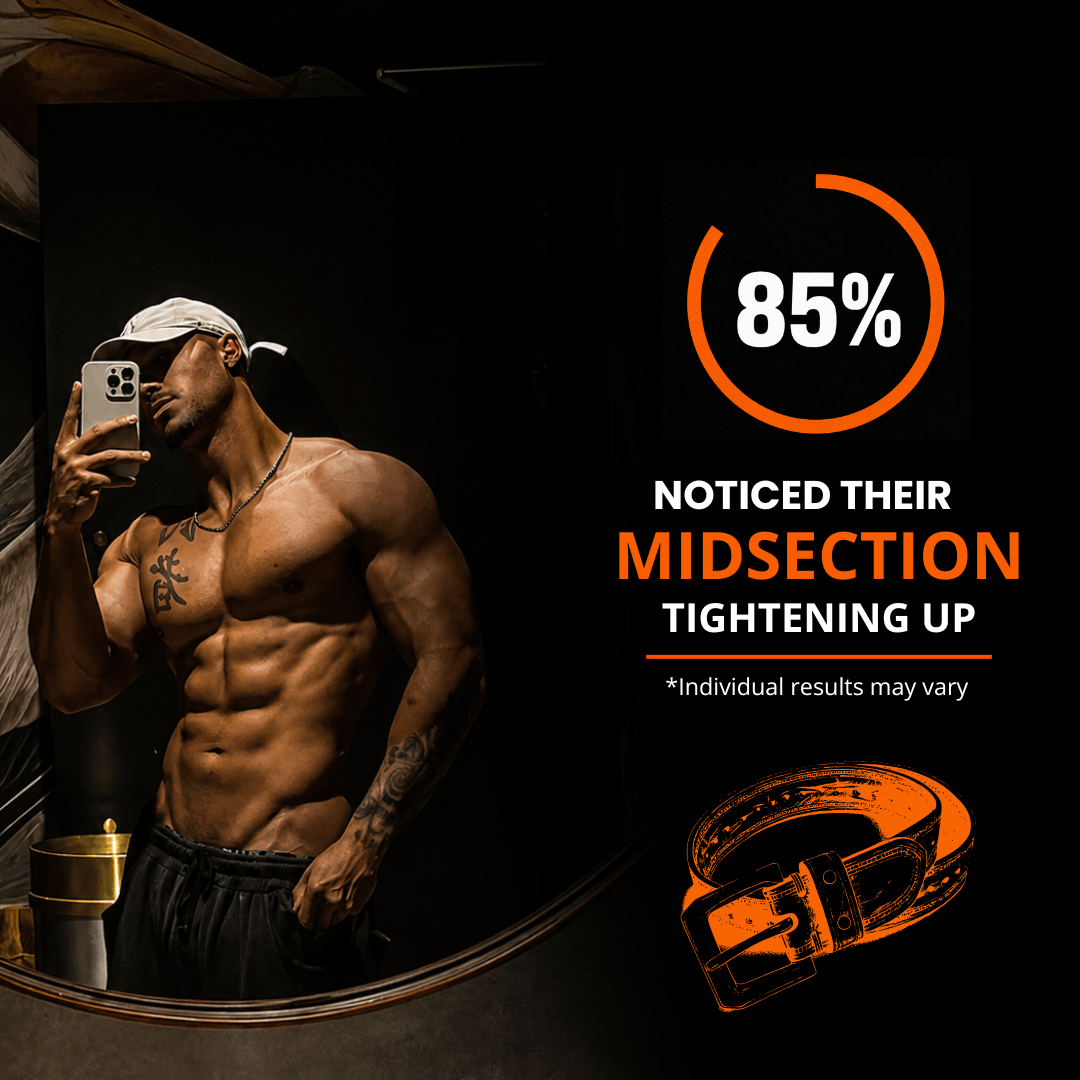 85% noticed midsection tightening