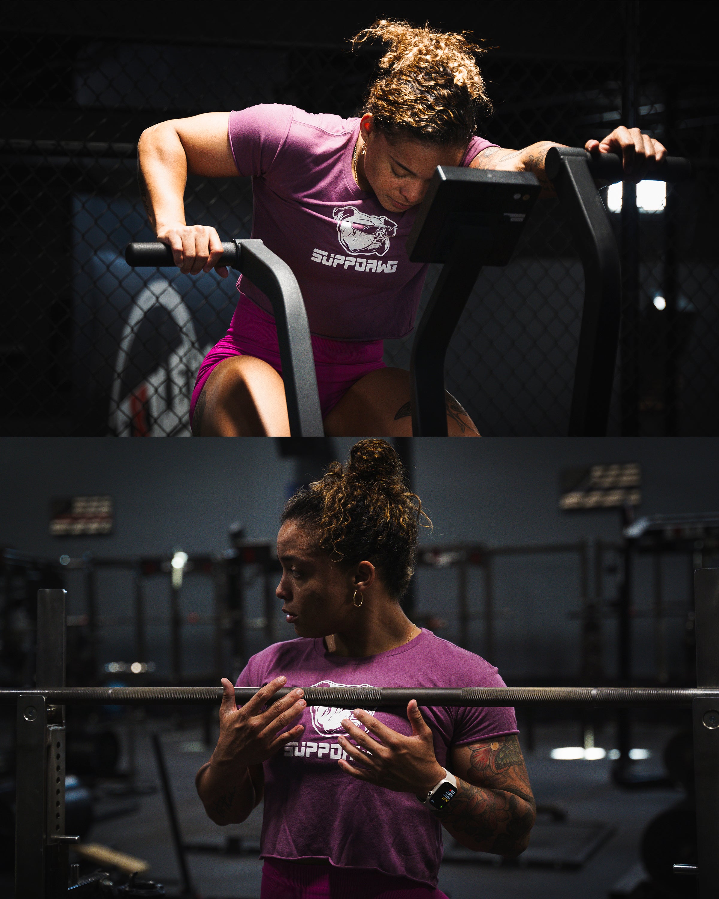 SuppDawg athlete training hard in the gym